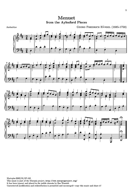 Miniatura de partitura