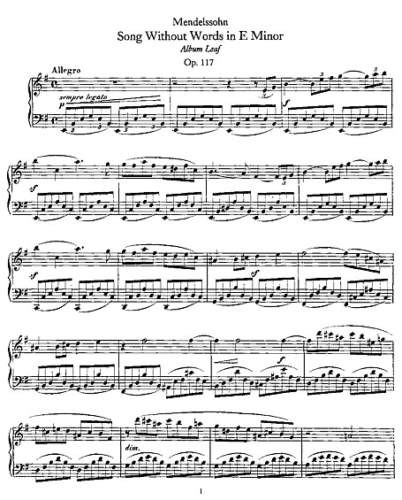 Miniatura de partitura