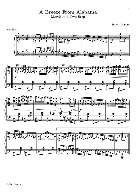 Cajun Two-Step Sheet music for Piano (Solo) Easy