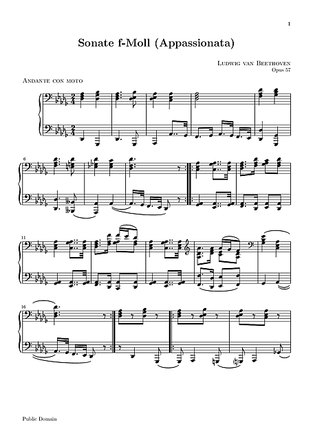 Miniatura de la partitura