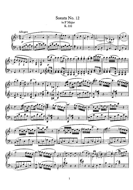 Plisado planes Abierto Piano Sonata No. 12 Piano - Partituras - Cantorion, partituras y páginas  musicales gratis