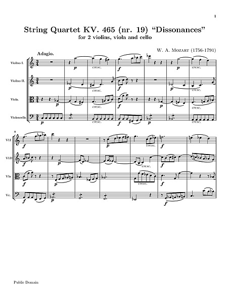 Miniatura di partitura