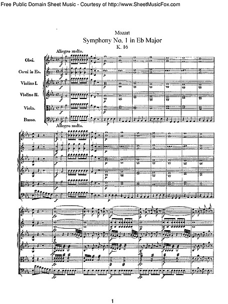 Symphony No. 1 Full Score - - Partitions - Cantorion, partitions