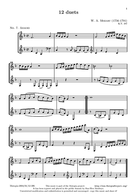 Miniatura di partitura