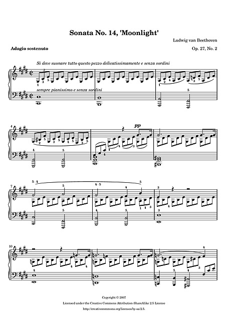 Miniatura di partitura