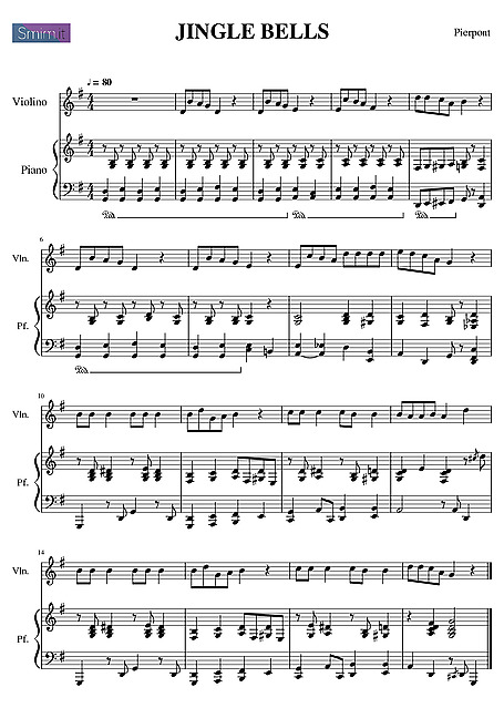 Partitura Jingle Bells