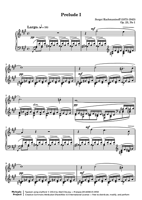 Miniatura de partitura