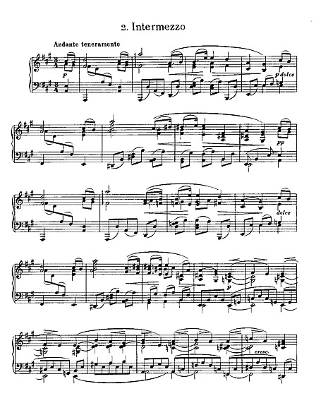 公式 アクセサリー - ブラームス 間奏曲 イ長調 作品118-2 ピアノ楽譜