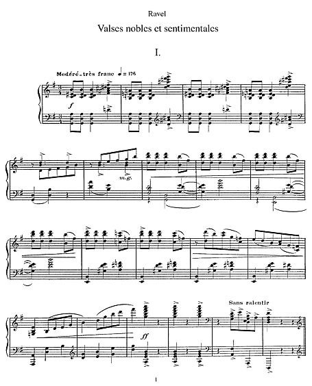 Ravel: Valses nobles et sentimentales, M. 61 - 2. Assez lent - avec une  expression intense 