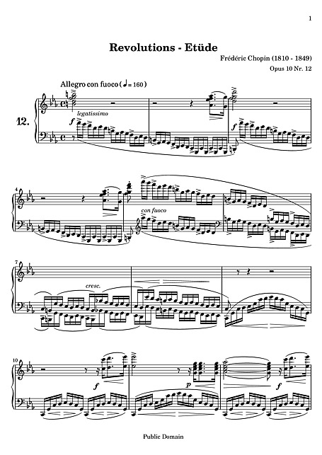 átomo Pelágico viva Etude Original version - Piano - Partituras - Cantorion, partituras y  páginas musicales gratis
