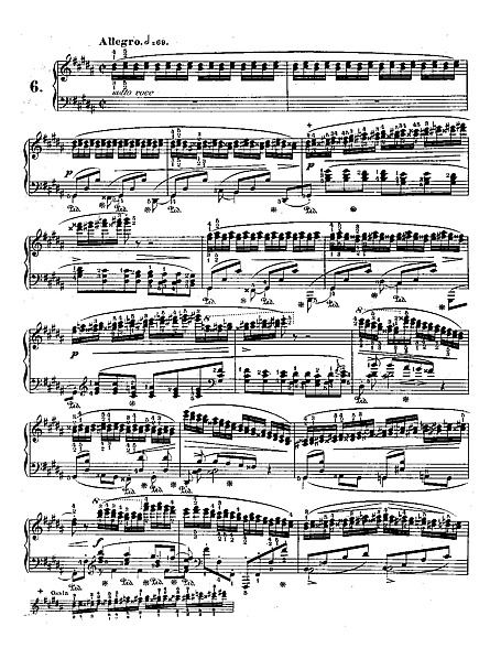 ☆ Rubinstein-Etude No.6 Sheet Music pdf, - Free Score Download ☆