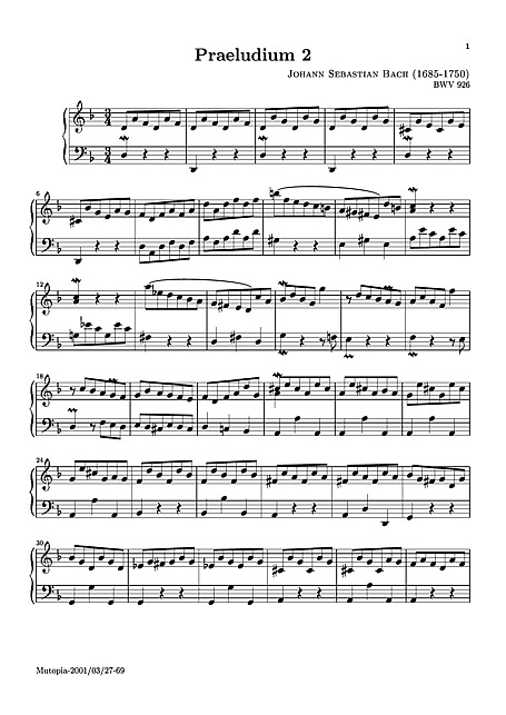 Miniatura de partitura