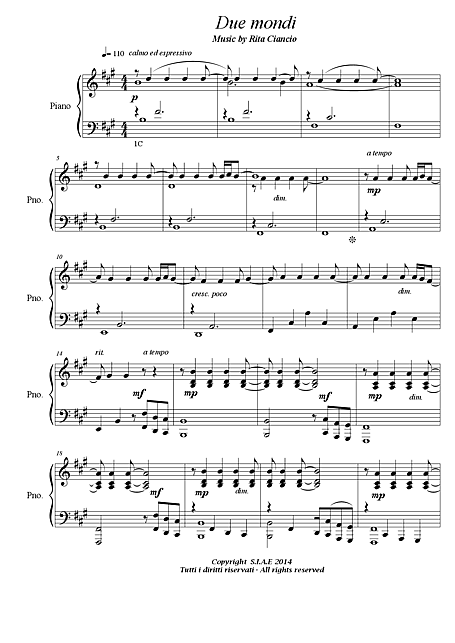 Miniatura de la partitura