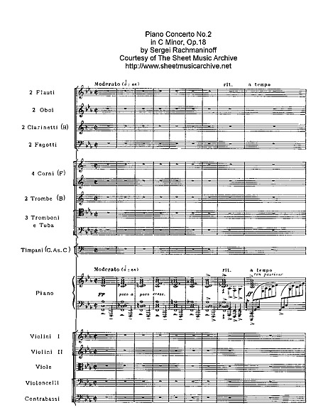 Piano Concerto No. 2 Full Score - Piano, Orquesta - Partituras - Cantorion, partituras páginas musicales gratis