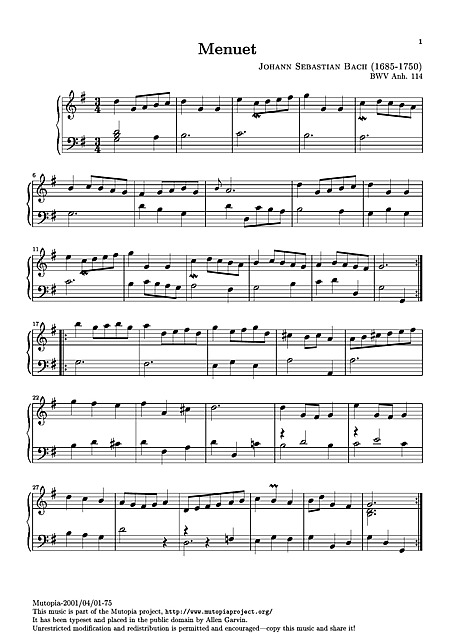 Partition Bach Partition : J,-S Bach le petit livre de clavecin Bach, 