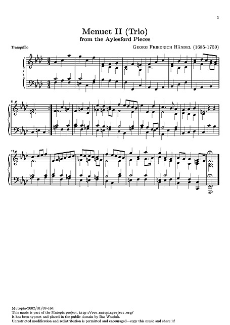 Miniatura de partitura