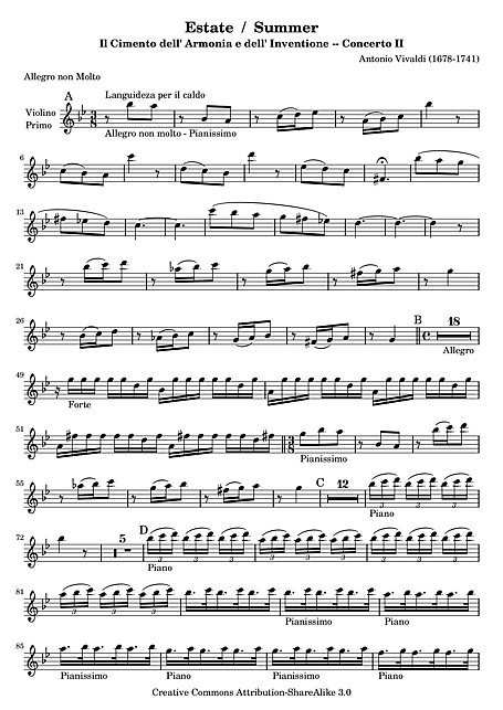 Miniatura di partitura