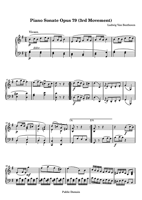 Miniatura di partitura