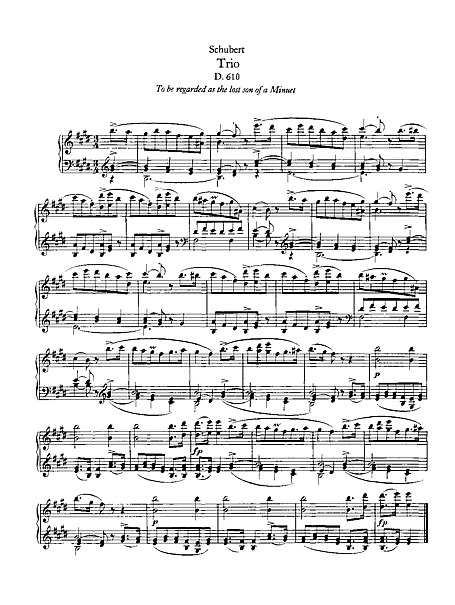 Trio in E for Piano Piano - Partituras - Cantorion, partituras y páginas  musicales gratis