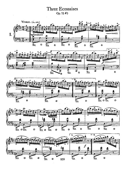 Miniatura de partitura