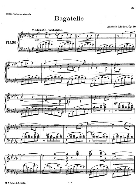 Miniatura di partitura