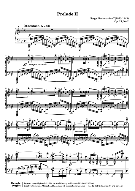 Miniatura de partitura