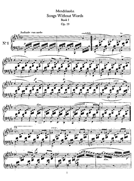 Miniatura de partitura