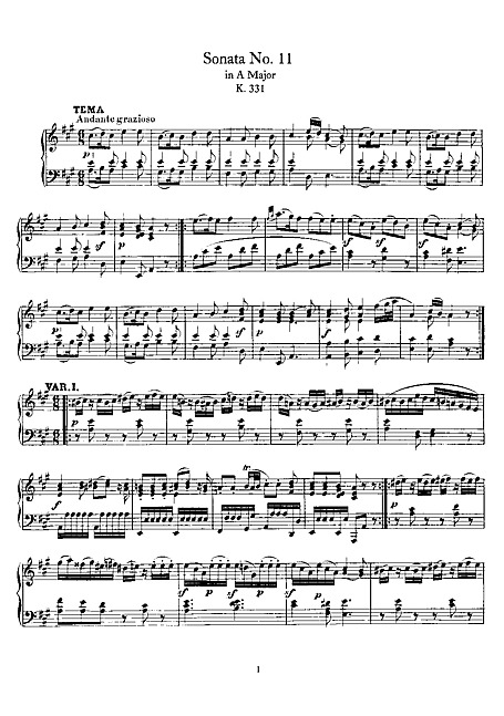ピアノソナタ第11番 （Piano Sonata No. 11） Full Score - ピアノ