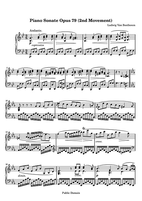 Miniatura de partitura