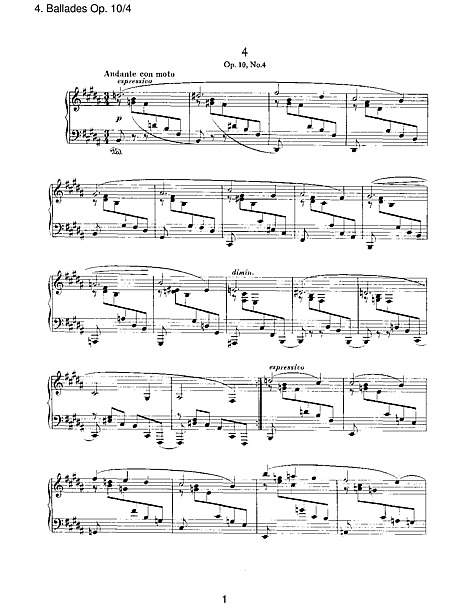 Miniatura de partitura