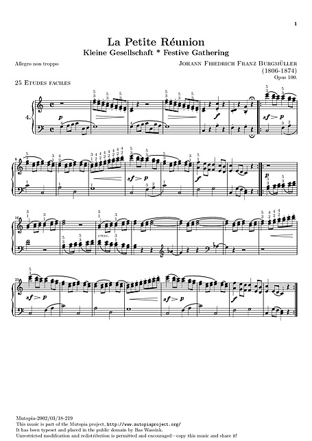 Miniatura de la partitura