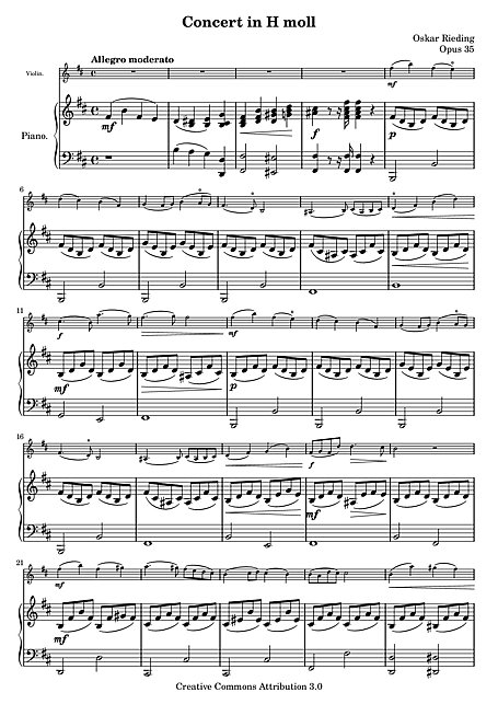 Miniatura de partitura