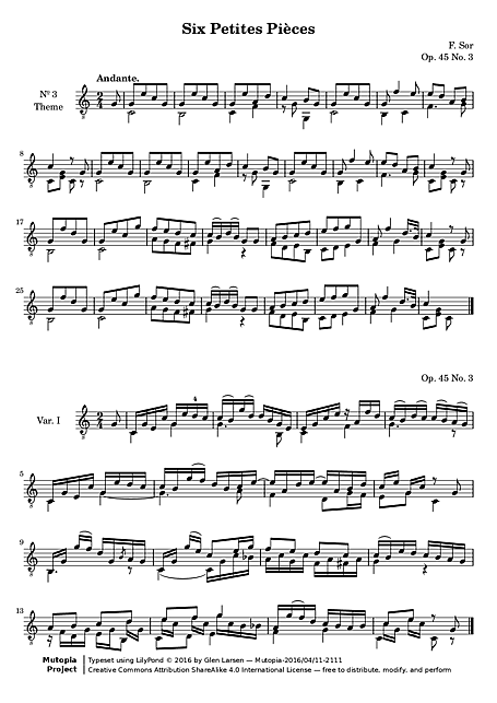 Miniatura de partitura