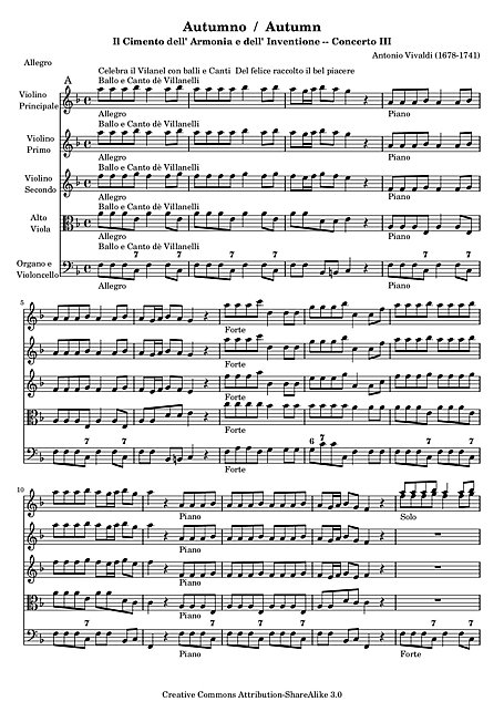 Miniatura di partitura