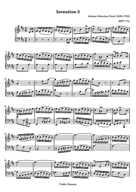 Miniatura de partitura