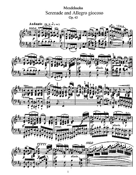 Miniatura de partitura