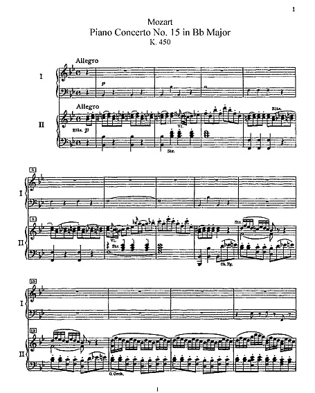 Piano Concerto No.15 in B-Flat Major, K. 450: I. Allegro 