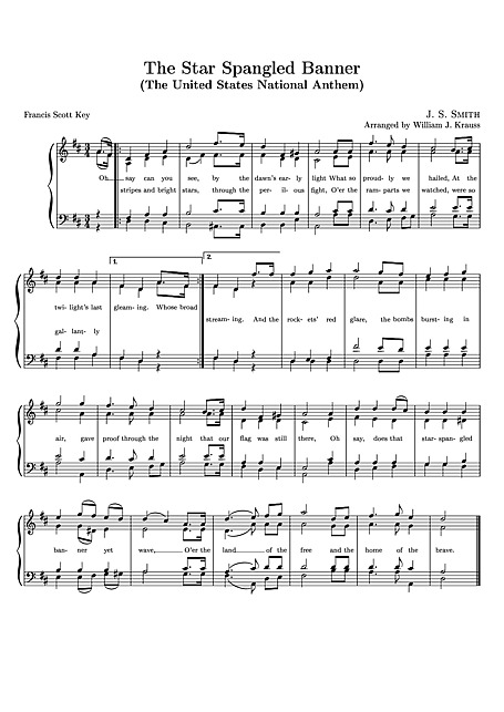 choral star spangled banner free download