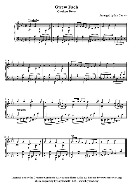 Miniatura de partitura