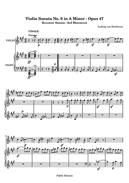 Violin Sonata No. 9 