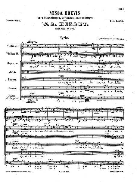 Miniatura de la partitura