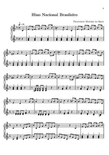 Meu Universo, Partitura