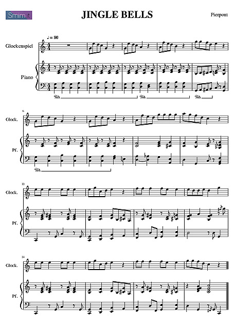 Jingle Bells Trumpet - Sheet music - Cantorion - Free sheet music, free  scores