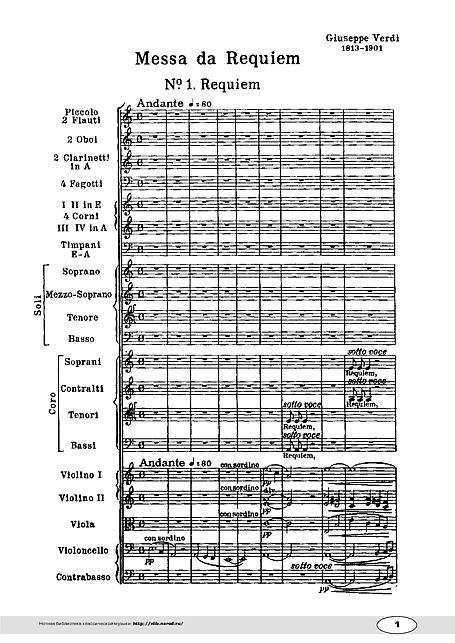 Verdi - Requiem - Texto e Notas PDF, PDF, Missa (liturgia)