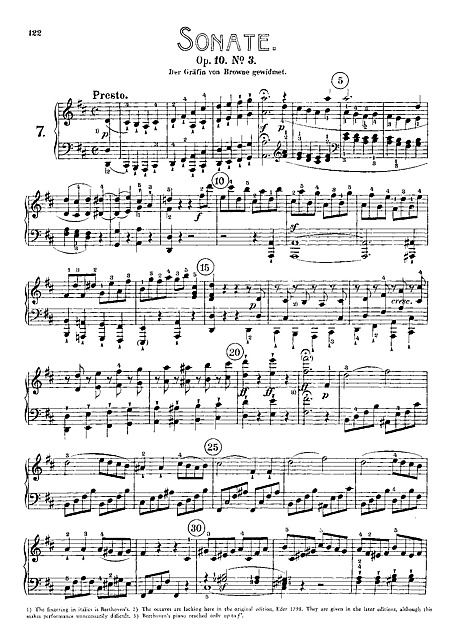 Piano Sonata No. 7 ピアノ - 楽譜 - カントリーアン, 無料楽譜