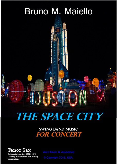 The Space City Houston, Bayou City - Tenor Sax - Партитуре - Cantorion,  Besplatni nota