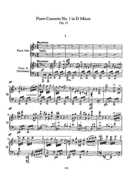 tubo doloroso manejo Piano Concerto No. 1 Piano Duet - Piano duet - Partituras - Cantorion -  Partituras grátis
