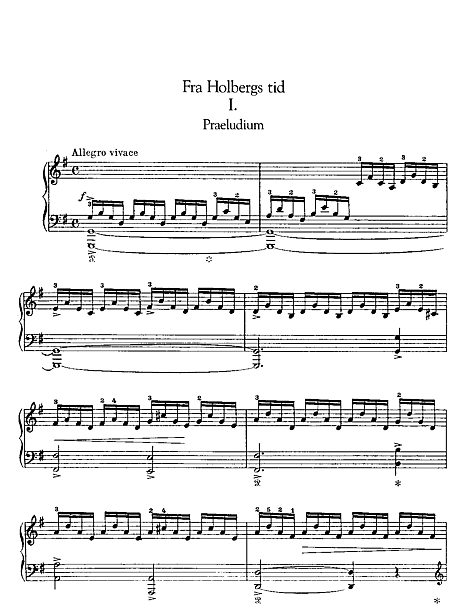 Holberg Suite Piano - Sheet music - Cantorion - Free sheet music, free ...