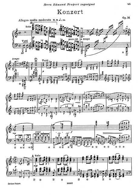 Author: Edvard Grieg Grieg: Piano Concerto in a Minor, Op. 16 - Piano Part published on September, 2014 